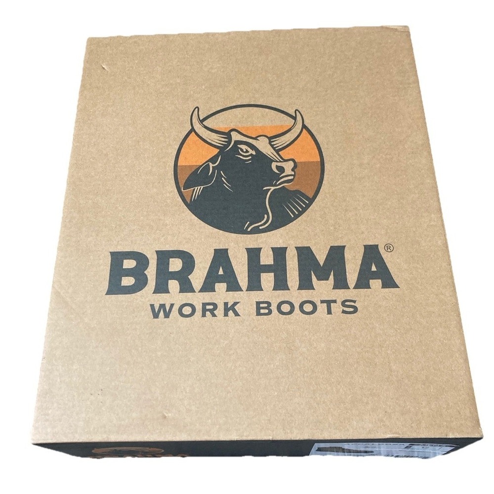Brahma Appaloosa Steel Toe Work Boots Mens Size 12 Wheat Safety Workwear NEW